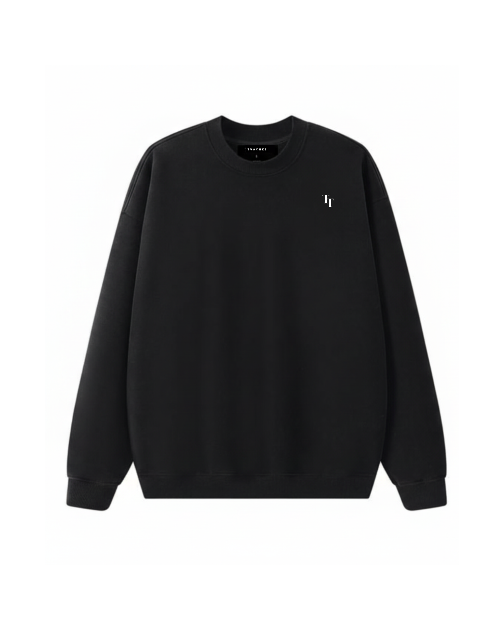 Heavy Oversized Fleece Embroidered Sweatshirt