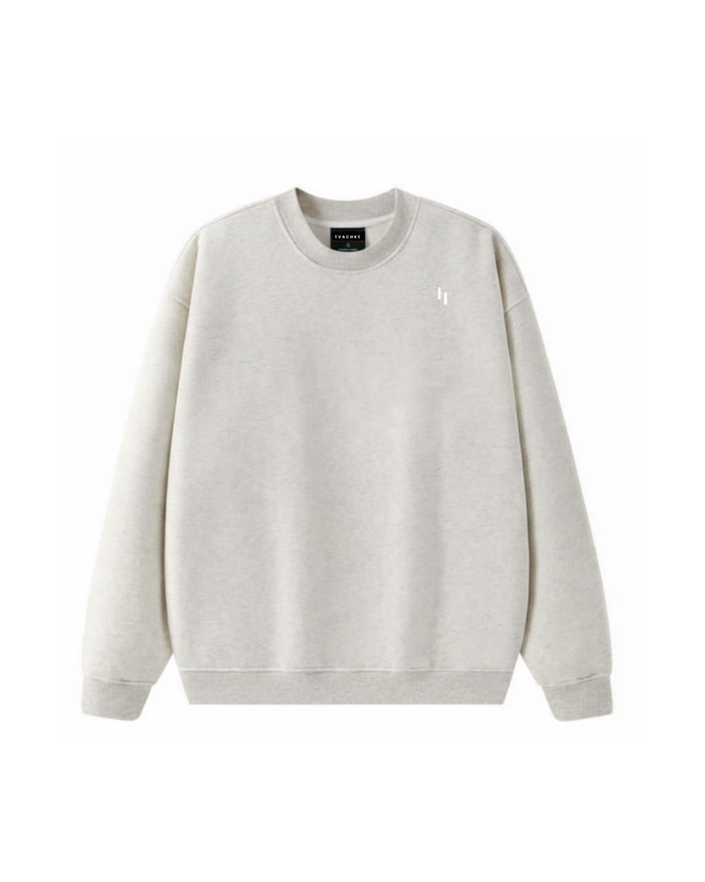 Heavy Oversized Fleece Embroidered Sweatshirt